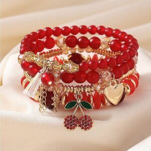 Cherry Bracelet Set A1323